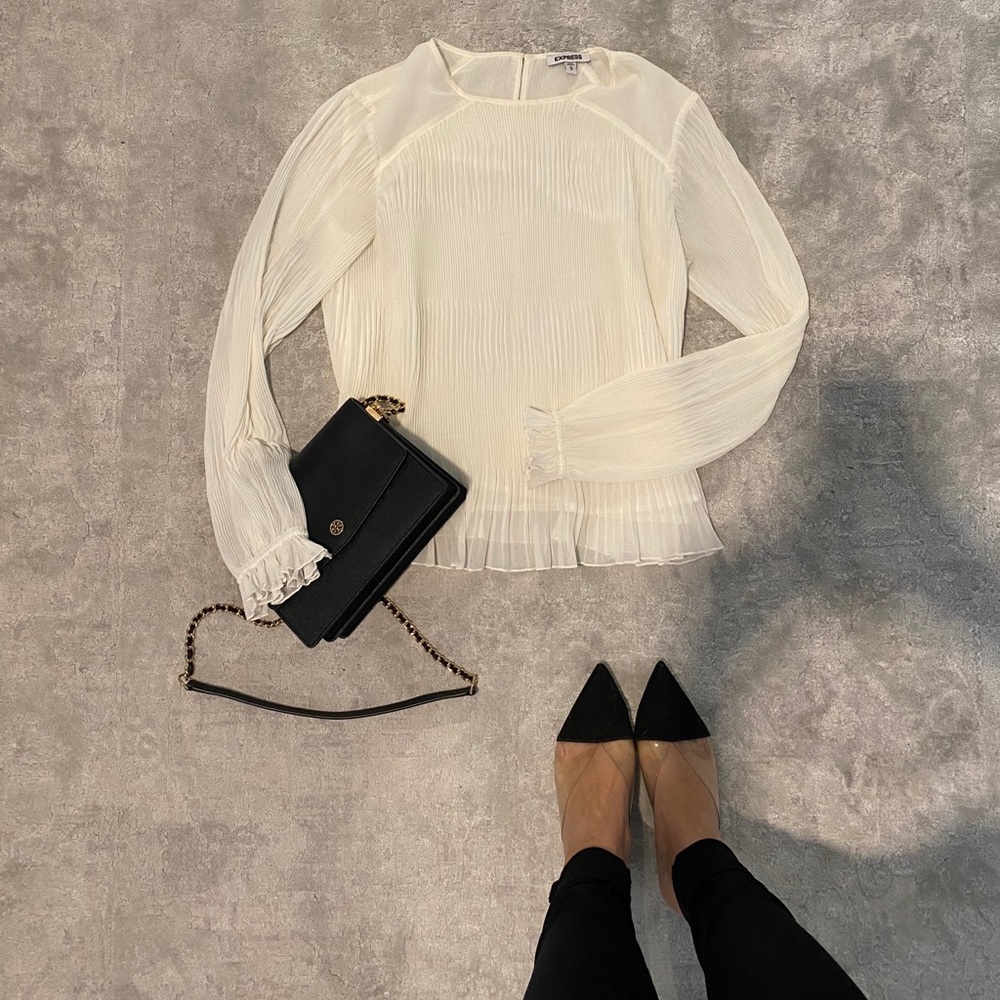 White / cream express shirt - Picture 7 of 10